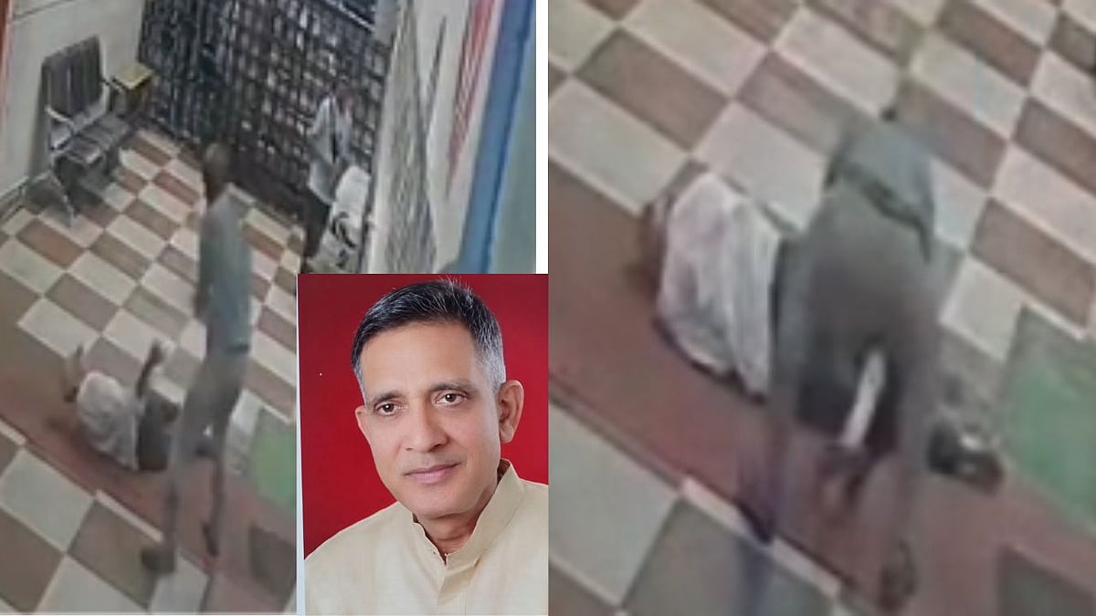 CCTV Footage: 70-Year-Old Temple Trustee Beaten To Death For Stopping Drunk Guard From Entering Temple In Indore’s Annapurna Area
