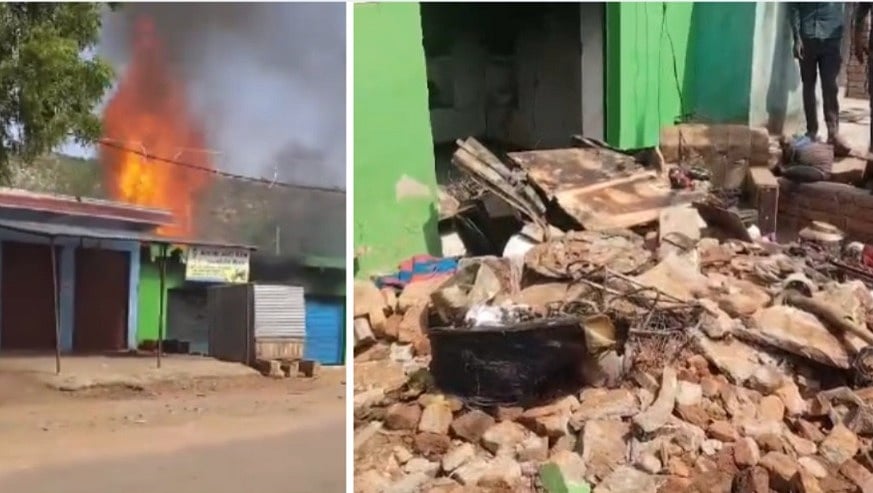 4-Year-Old Girl Dies, Four Injured After Suspected Gas Cylinder Blast In MP's Shivpuri-- VIDEO