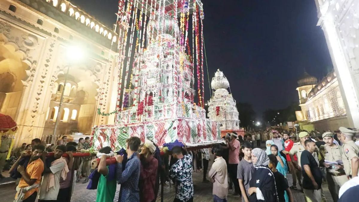 Ya Hussain Echoes Through Lucknow As Historic Shahi Zarih Procession Marks Muharram