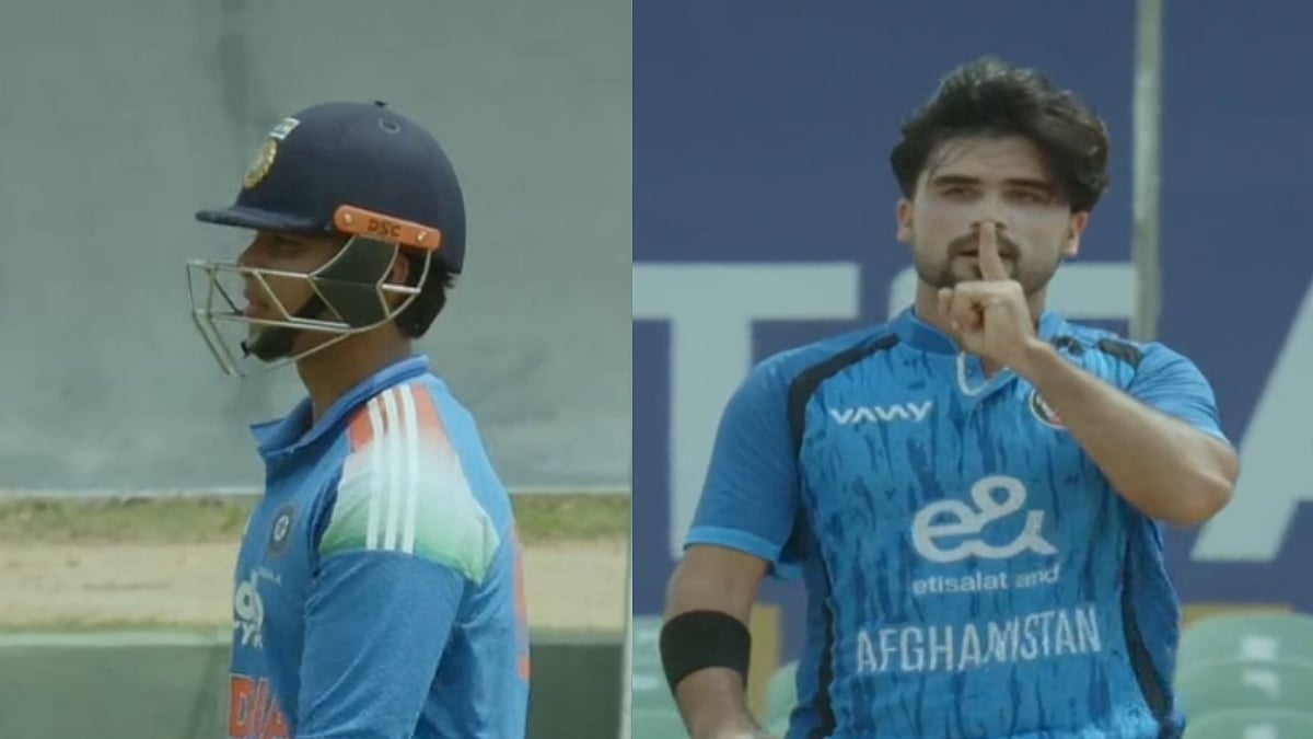 Vaibhav Sooryavanshi Falls To Faridoon Dawoodzai As Afghanistan Pacer's Finger-On-Lips Gesture Goes Viral During IND A vs AFG A Match | Video