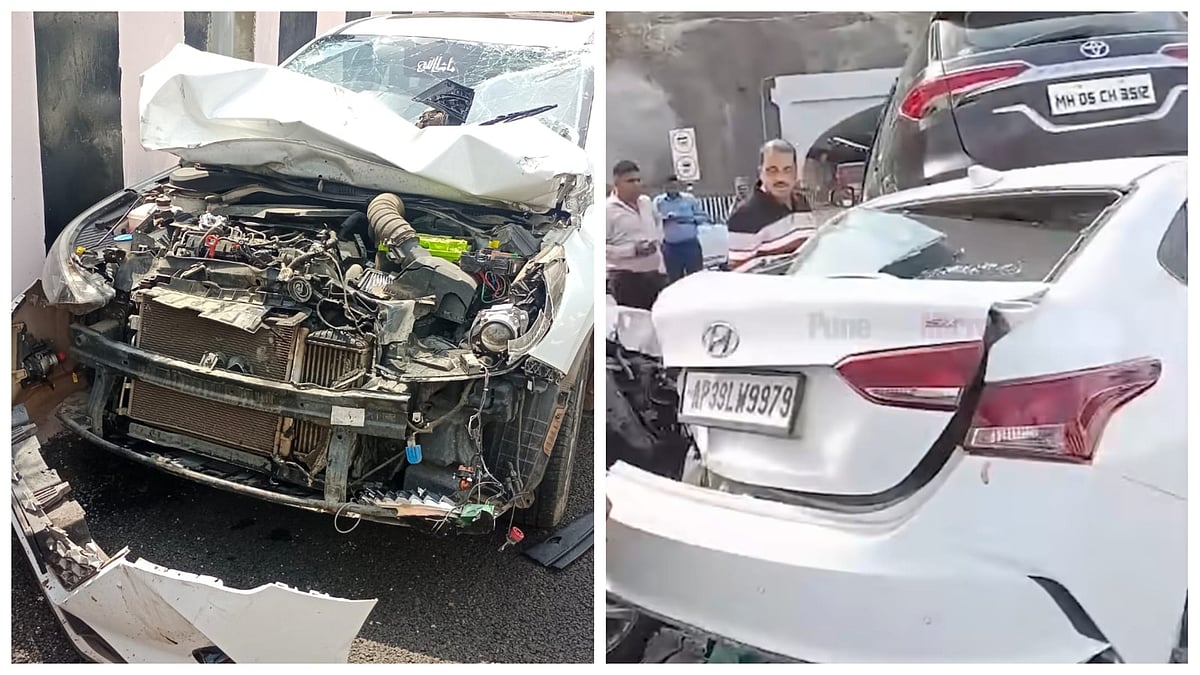 WATCH: Three-Car Chain Collision On Mumbai–Pune Missing Link; No Injuries Reported