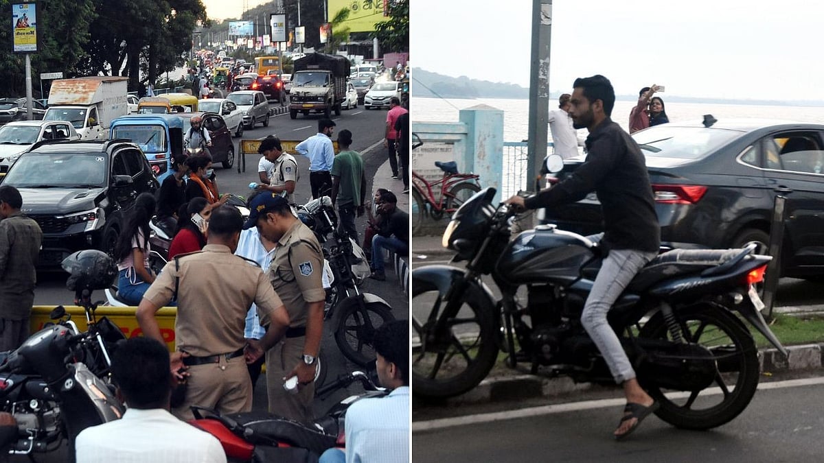 Evening Vehicle Checks On Vip Road Trigger Traffic Snarls In Bhopal