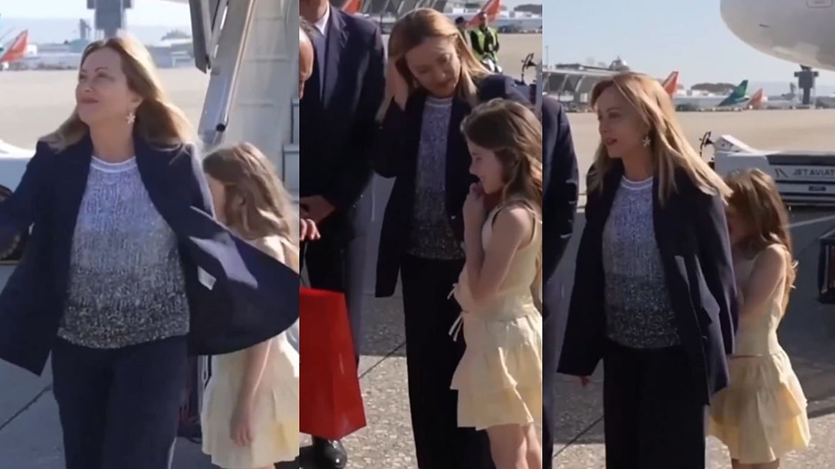 Italian PM Giorgia Meloni’s Daughter Ginevra Steals Hearts At G7 Summit With Her Shy Reaction To Cameras - WATCH 