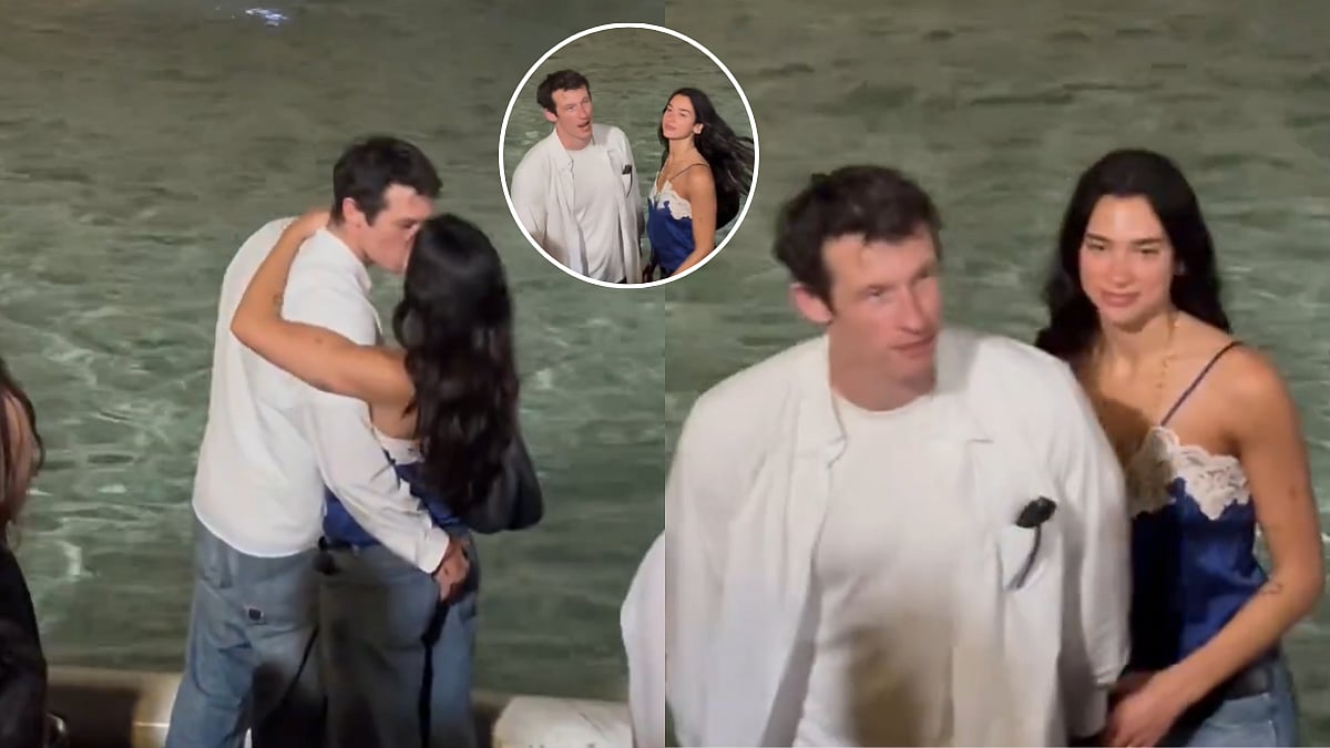 Dua Lipa & Callum Turner Look Glued To Each Other As They Share 'Kiss By Coast' In New Viral Visuals From Their Italian Honeymoon