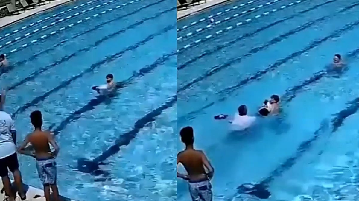 Six-Year-Old Found Floating Unconscious In Florida Pool; ICE Officer Jumps & Saves Child's Life - CCTV Footage Of Act Goes Viral