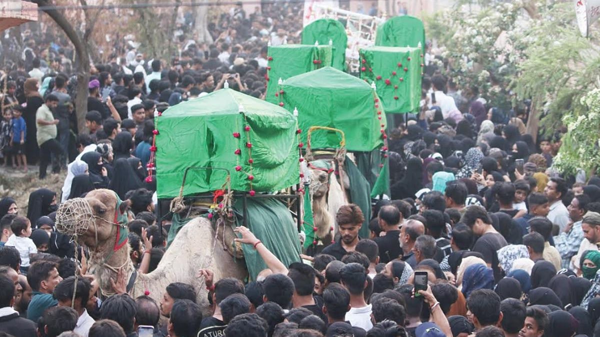 Karbala Comes Alive In Lucknow: Emotional Reenactment Of Imam Hussain’s Caravan Arrival