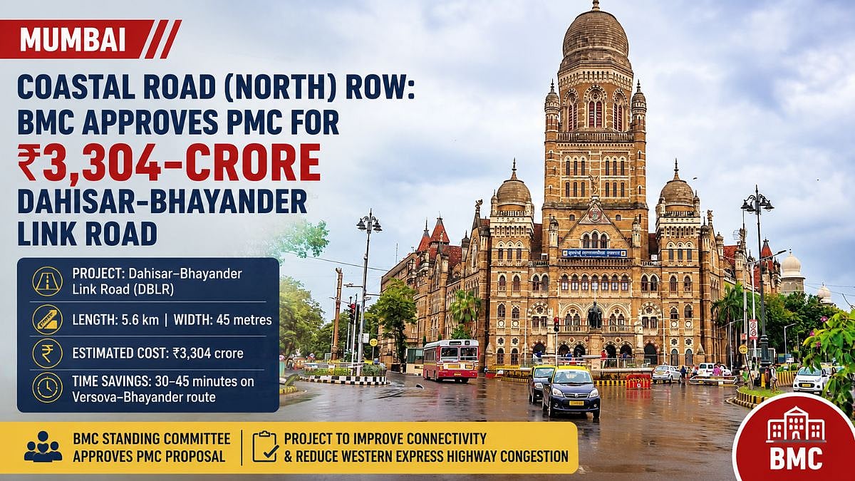Mumbai Coastal Road North Row: BMC Approves PMC For ₹3,304-Crore Dahisar-Bhayander Link Road Amid Funding Concerns