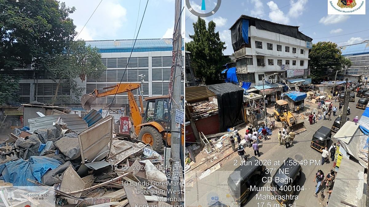 Mumbai: BMC Removes 43 Structures, Widens Bandu Gore Road Near Goregaon West Railway Station To Ease Traffic