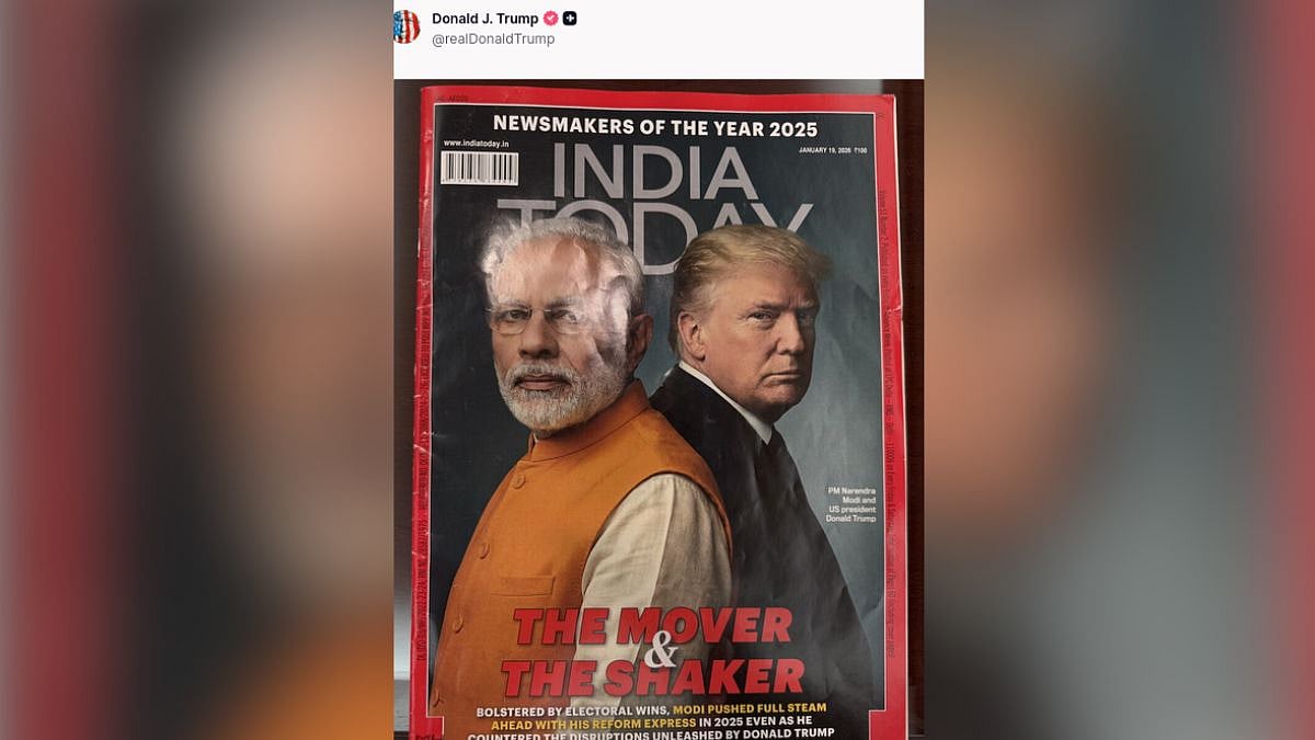 After Bilateral Talks, Trump Again Shares ‘Newsmakers Of The Year’ Cover With Modi