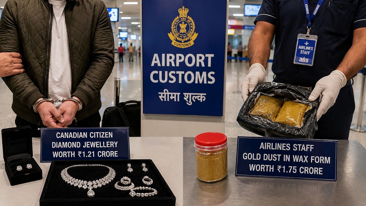 Mumbai Airport Customs Arrest Canadian Citizen, Airline Staffer In Separate Smuggling Cases Worth Nearly ₹3 Crore At CSMIA
