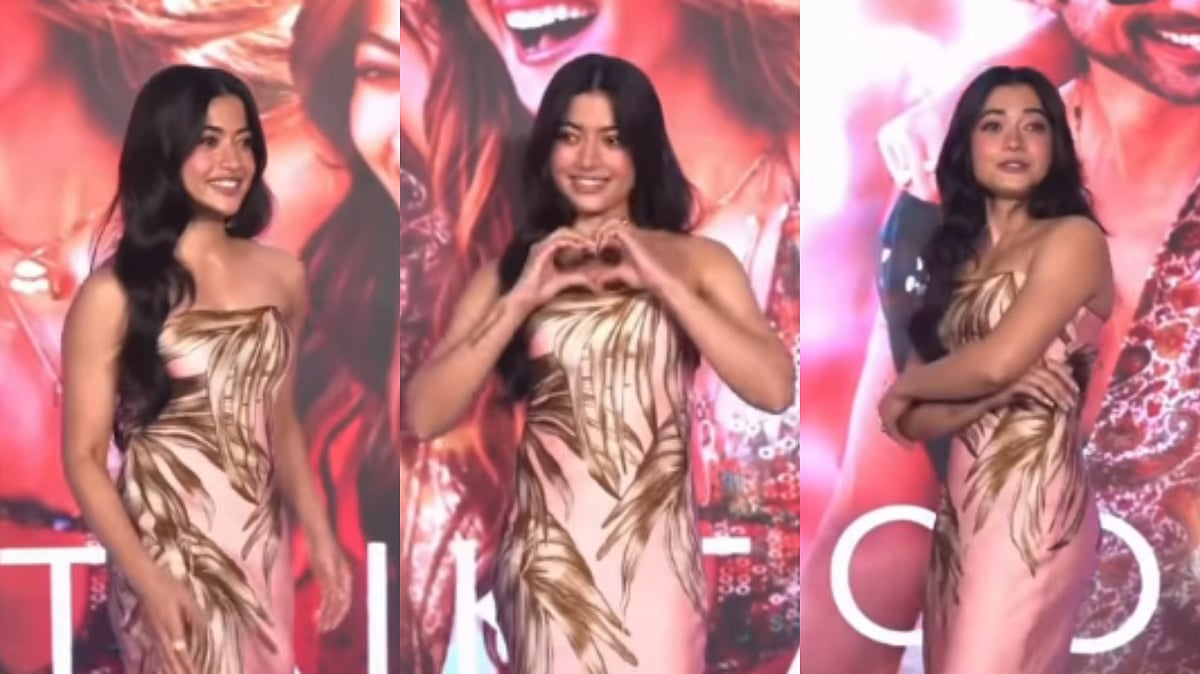 Rashmika Mandanna Stuns In ₹30,700 Blush Pink Gown At Cocktail 2's Promotional Event; Outfit Details Inside