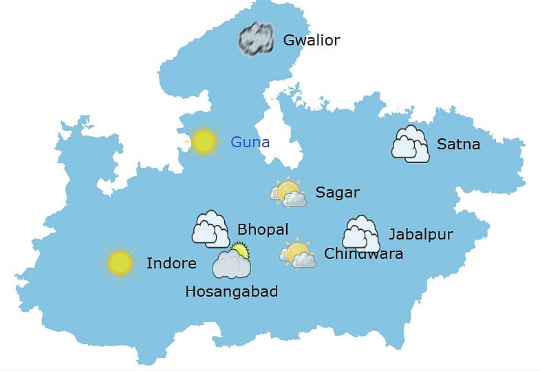 Weather in Madhya Prasdesh at 10:30 am  
