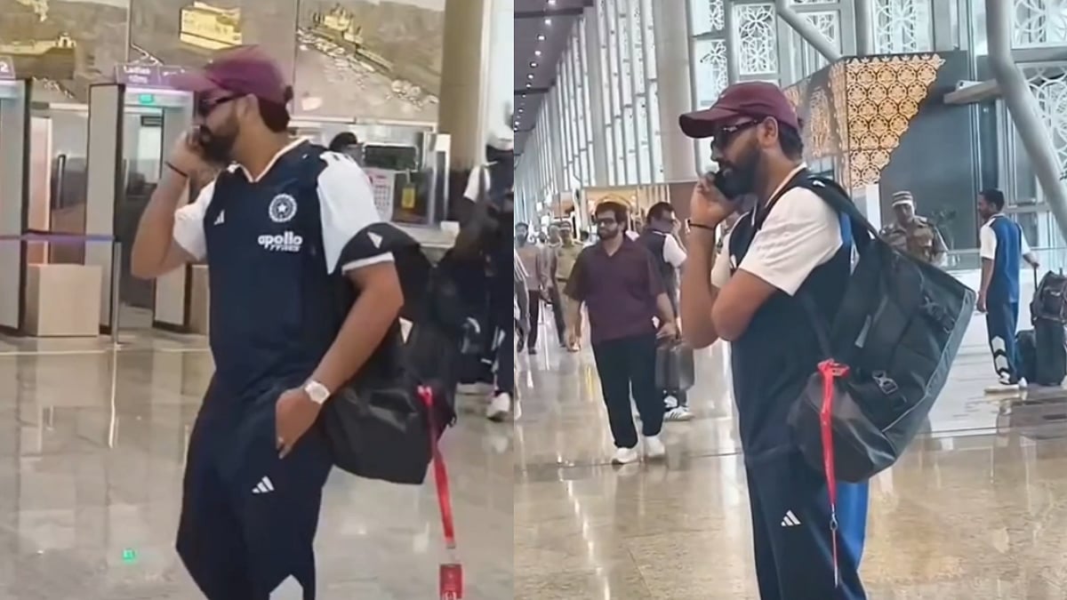 Rohit Sharma Spotted Having Intense Phone Conversation At Airport Amid IND vs AFG ODI Series | Video