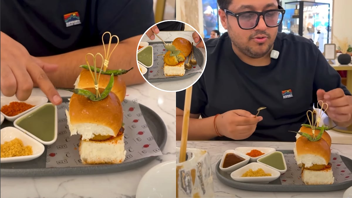'Insult Of Vada Pav': Food Vlogger Tries Mumbai Snack Worth ₹1300 At Luxe Delhi Mall; Calls It Better Than Dadar's Ashok