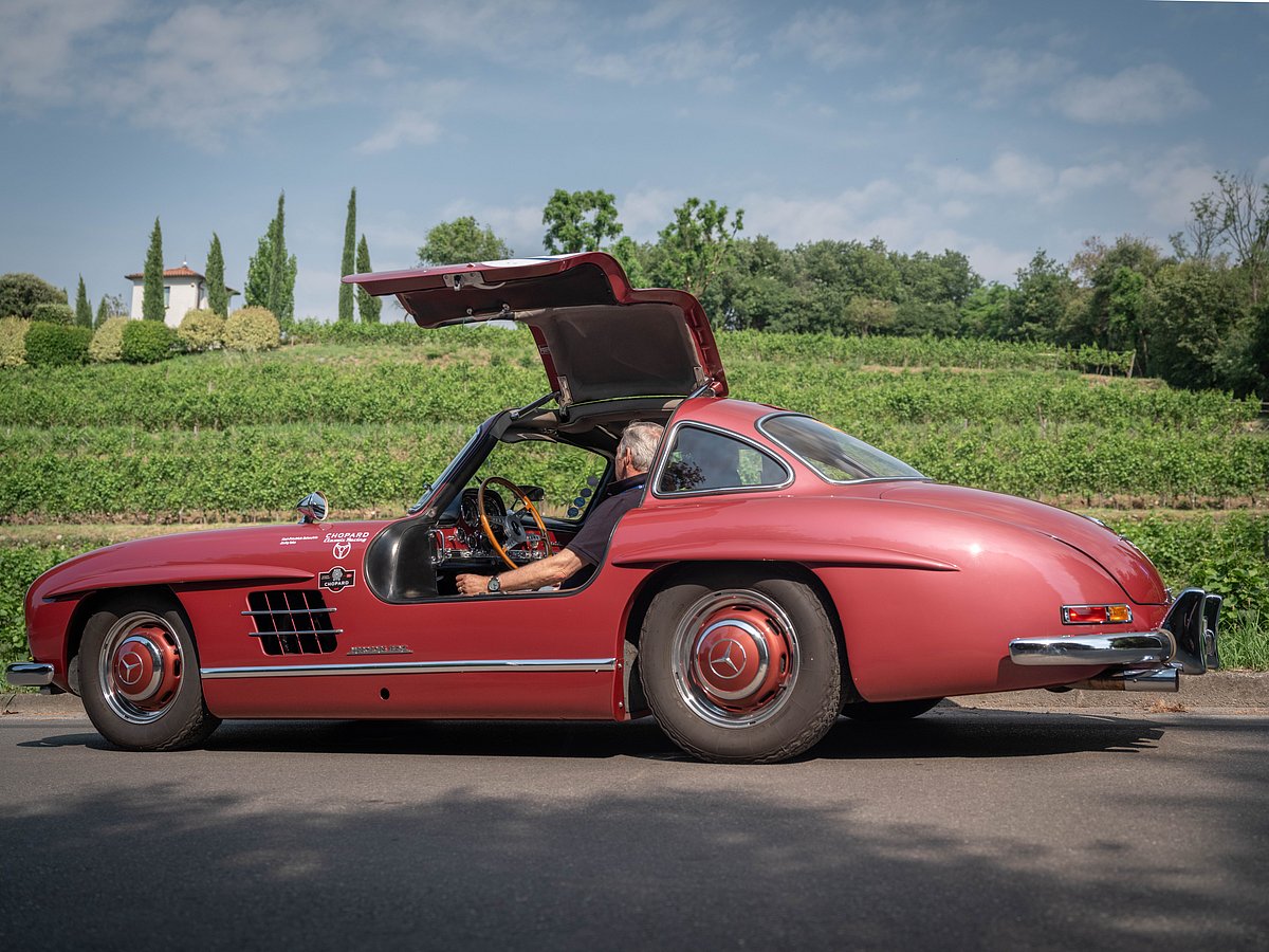Karl-Friedrich Scheufele, Co-president, Chopard in a Mercedes Benz 300 SL Gullwing at Mille Miglia 2026