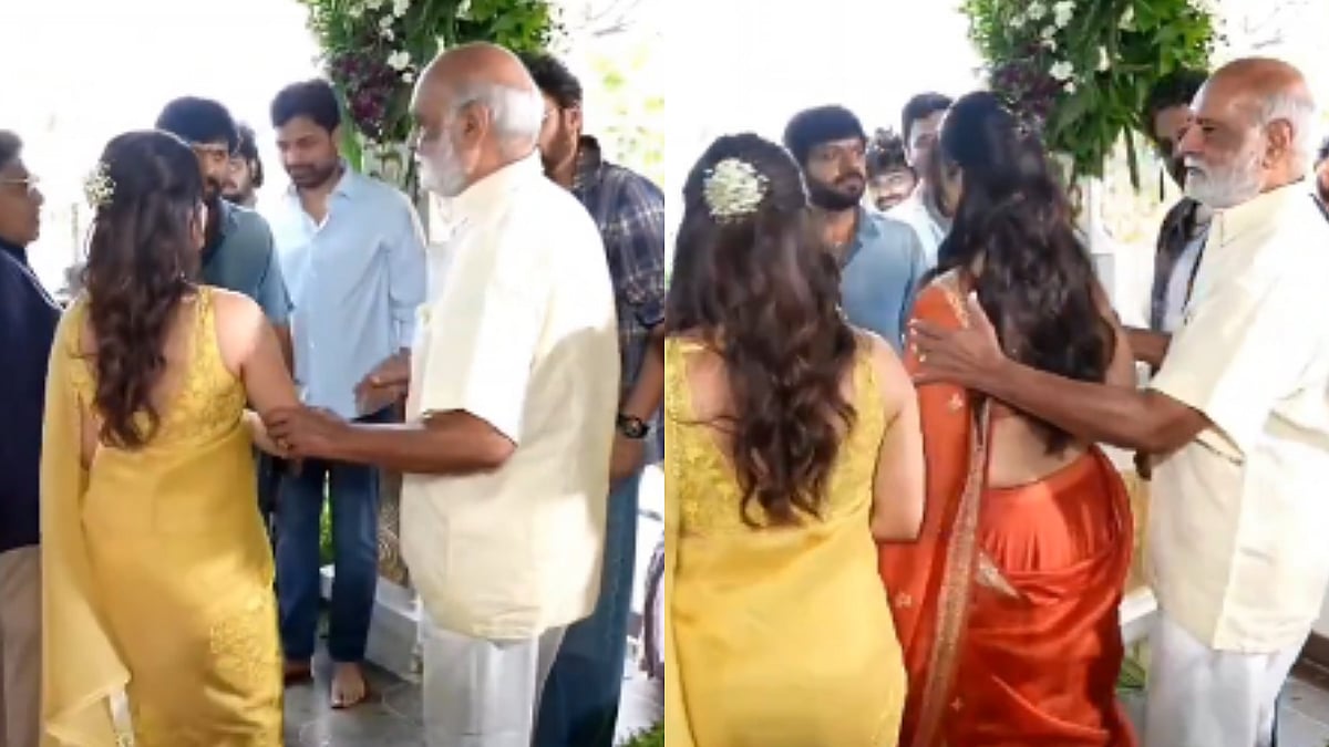 'Creepy': Netizens SLAM Director Raghavendra Rao, 84, For Grabbing Keerthy Suresh & Krithi Shetty's Arms At Hyderabad Event; VIDEO Sparks Outrage