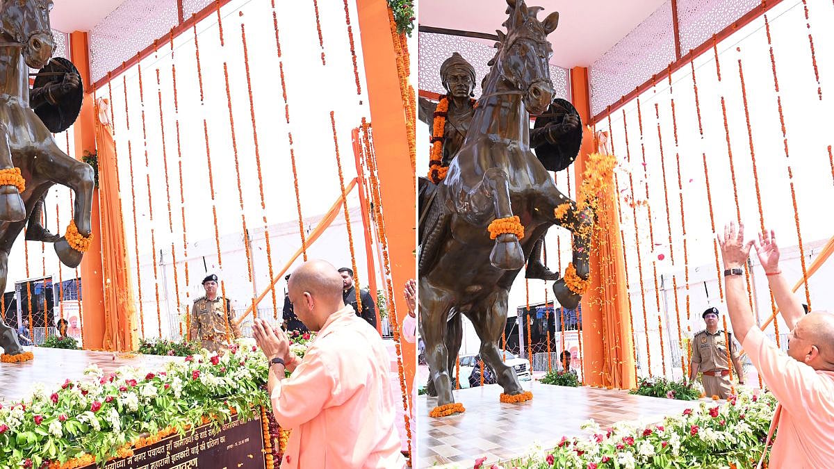 Uttar Pradesh: CM Yogi Adityanath Unveils Veerangana Jhalkari Bai Statue, Distributes Benefits Under Welfare Schemes In Ayodhya