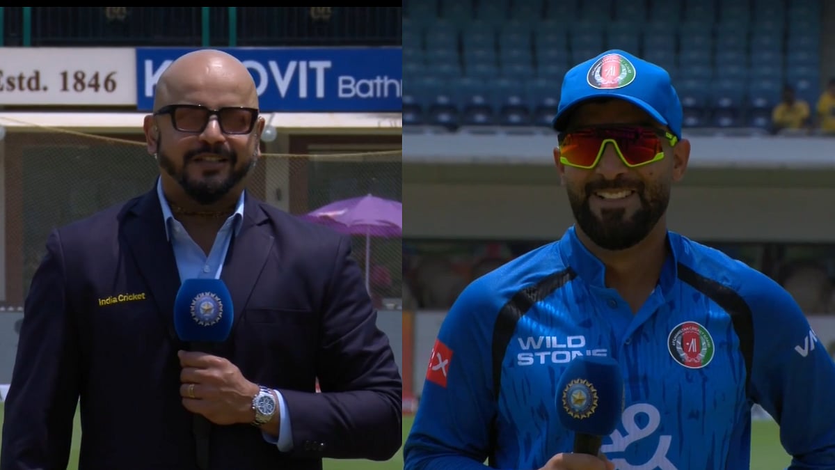 'Good Boy!': Murali Kartik's Funny Toss Exchange With Hashmatullah Shahidi Goes Viral During IND vs AFG 3rd ODI | Video