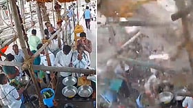 Three die as Hanuman temple slab collapses in Parbhani during crowded Saturday