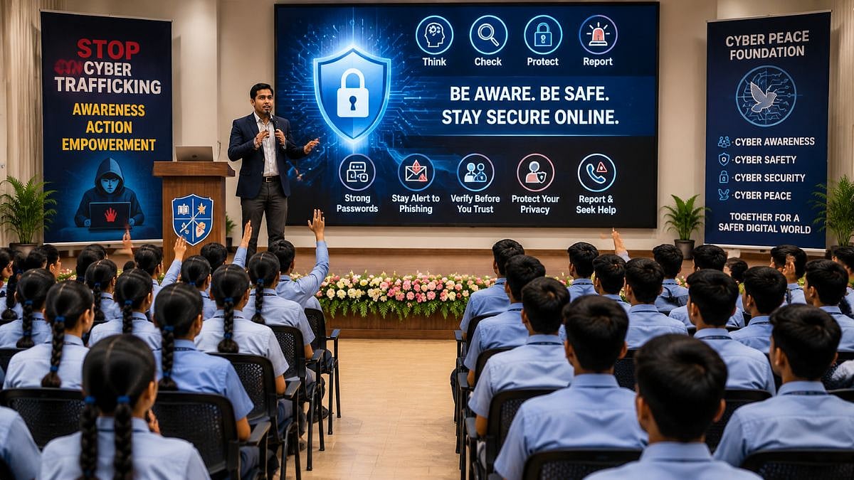 Cyber Peace Foundation Conducts Interactive Session In Ranchi School To Combat Cyber Trafficking Among Students