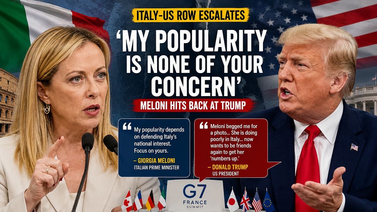 ‘My Popularity Is None Of Your Concern’: Italian PM Giorgia Meloni Fires Back At US President Donald Trump