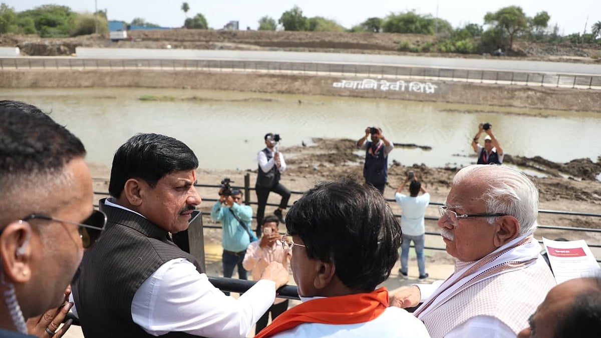 CM Mohan Yadav, Union Minister Khattar Inspect ₹919-Crore Kanh Diversion Project In Ujjain 