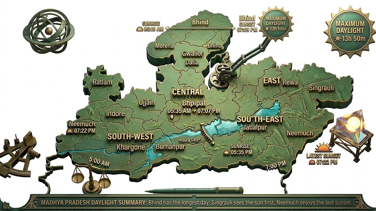 Summer Solstice: MP Experiences Longest Day Of The Year With A 32-Minute East-To-West Disparity