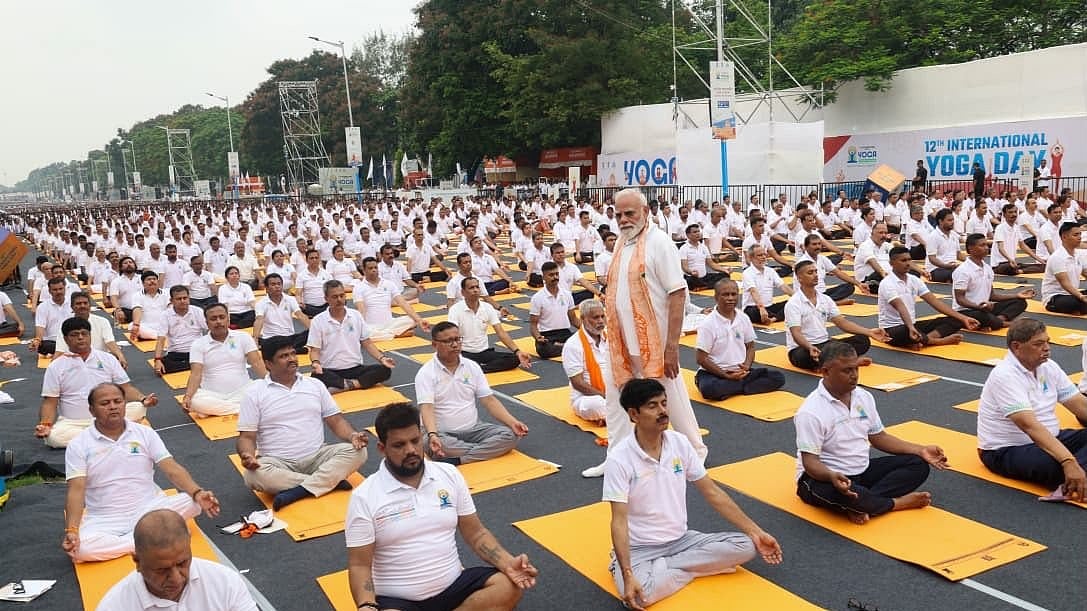 PM Modi Leads International Yoga Day 2026 Celebrations In West Bengal, Calls Yoga A Way Of Life
