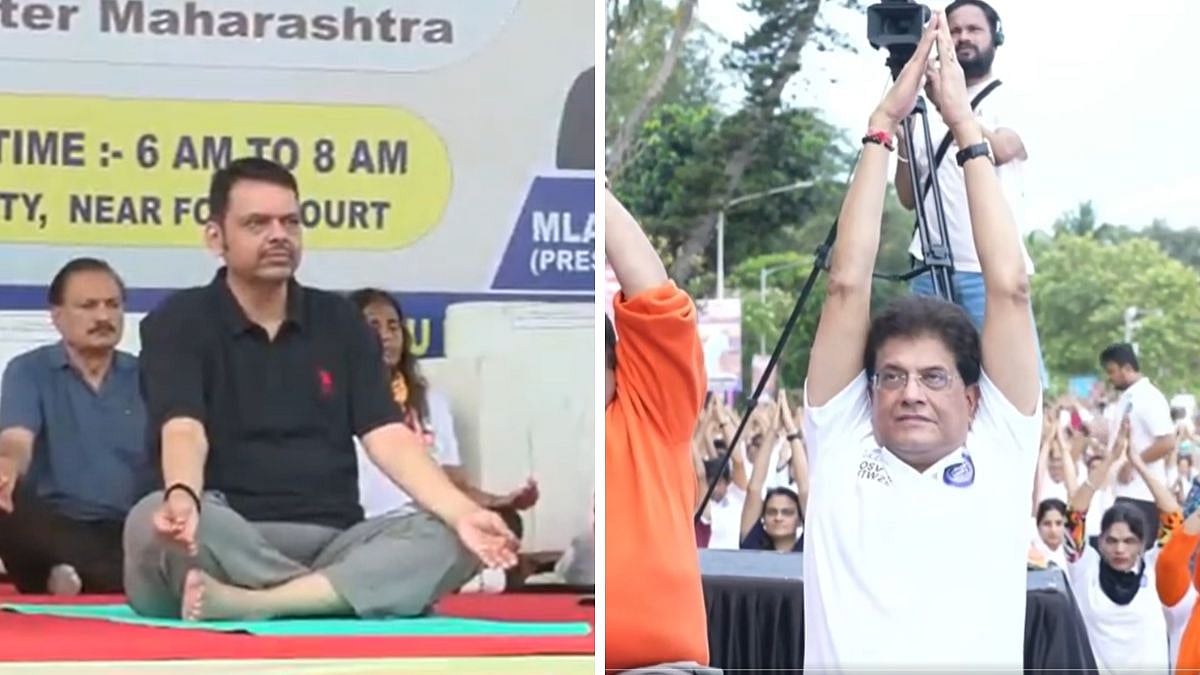 International Yoga Day 2026: Maharashtra CM Devendra Fadnavis, Union Minister Piyush Goyal & Other Leaders Join Yoga Events Across Mumbai - VIDEOS