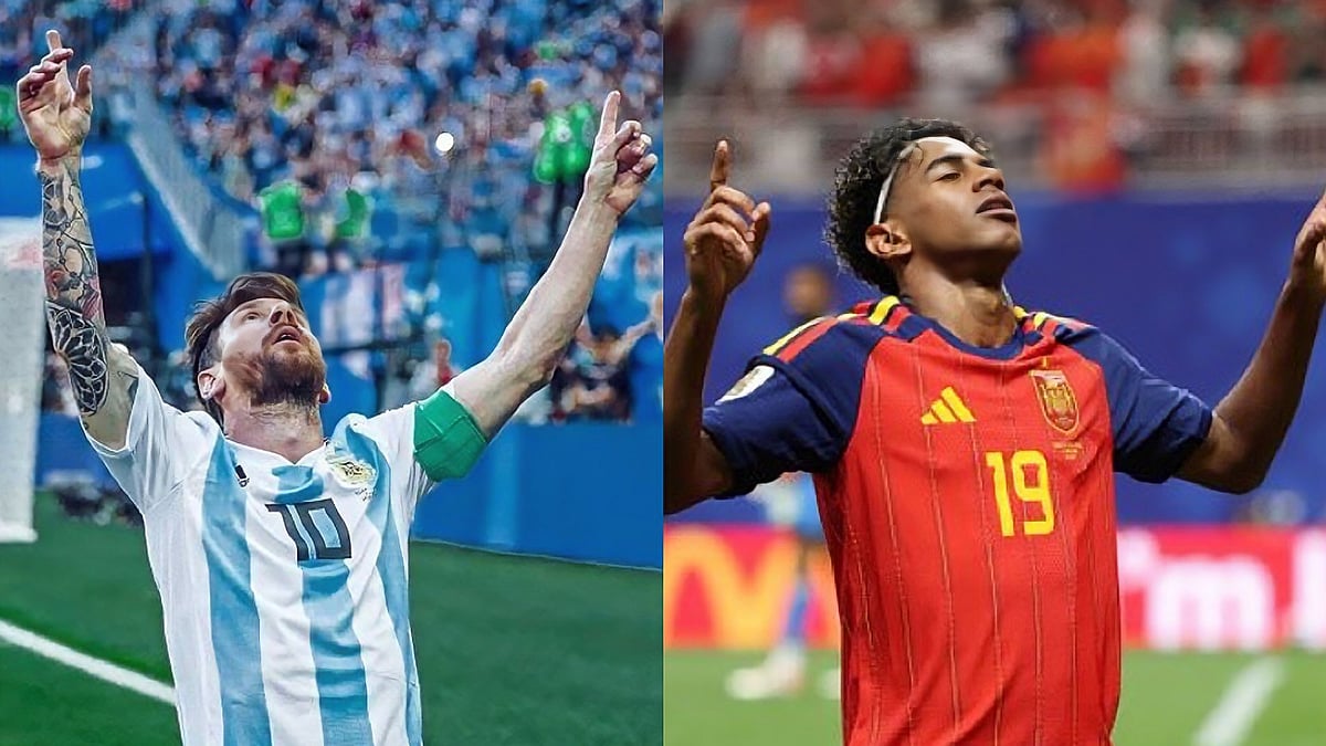 Lamine Yamal Recreates Lionel Messi's Iconic Celebration After Scoring First FIFA World Cup 2026 Goal | VIDEO