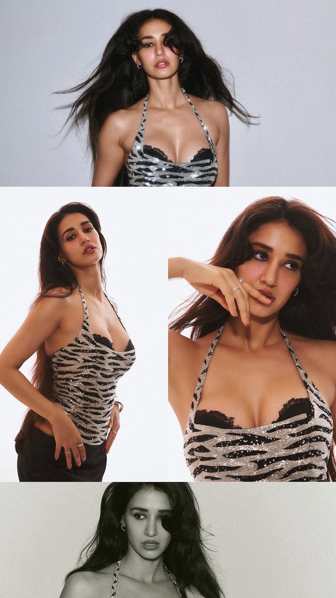 Disha Patani Turns Up The Heat In Daring Lingerie-Inspired Top And Satin Mini Skirt; See Pics