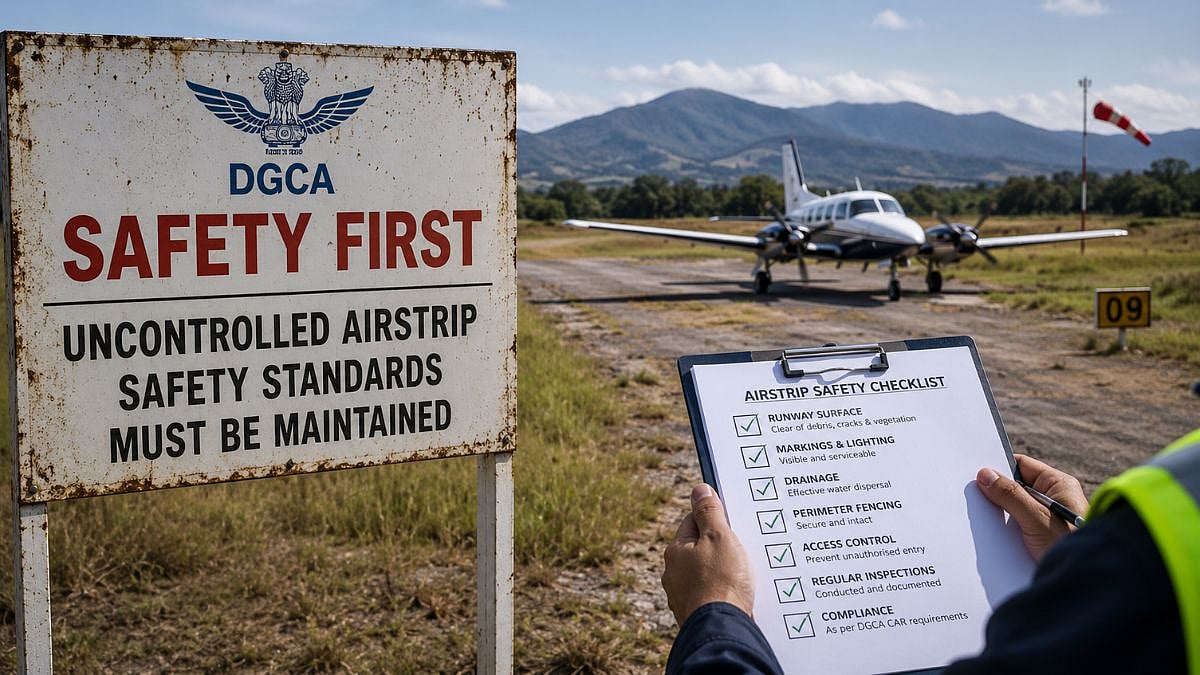 DGCA Raises Concerns Over Lack Of Adequate Safety Standards At Uncontrolled Airstrips, Asks Operators To Immediately Review Operational Conditions