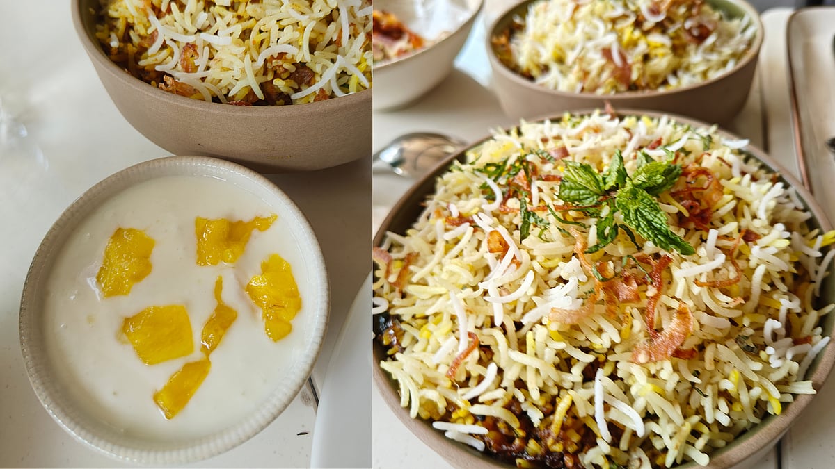 Pineapple raita is the perfect accompaniment to the biryanis