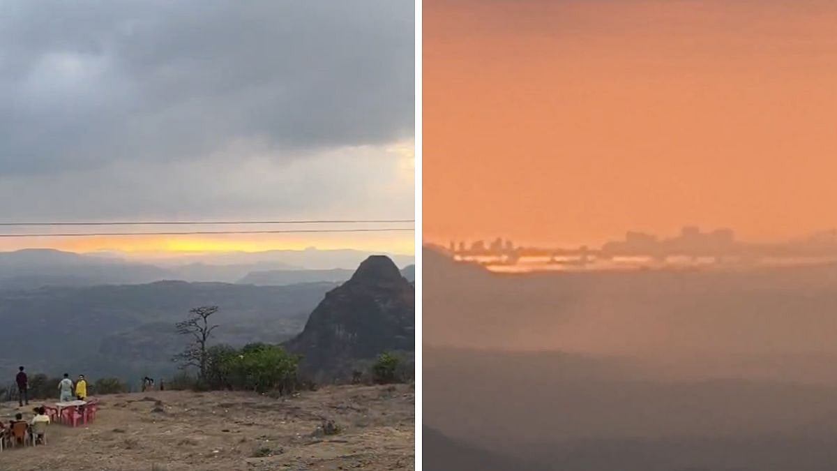 Mumbai Skyline Seen From Lonavala's Shivling Point; Viral Video Leaves Internet In Disbelief