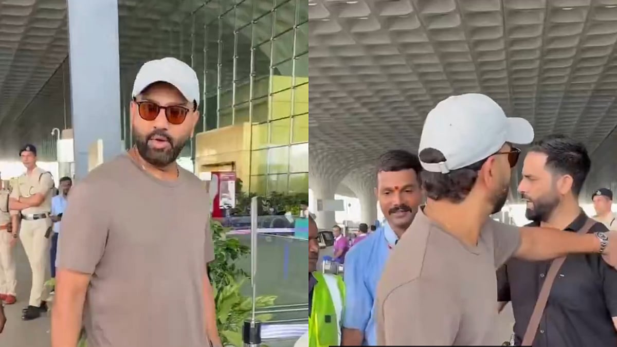 Rohit Sharma Pushes His Security Guard Aside To Let Elderly Man Pass At Mumbai Airport; Scolds Him Later | VIDEO Viral