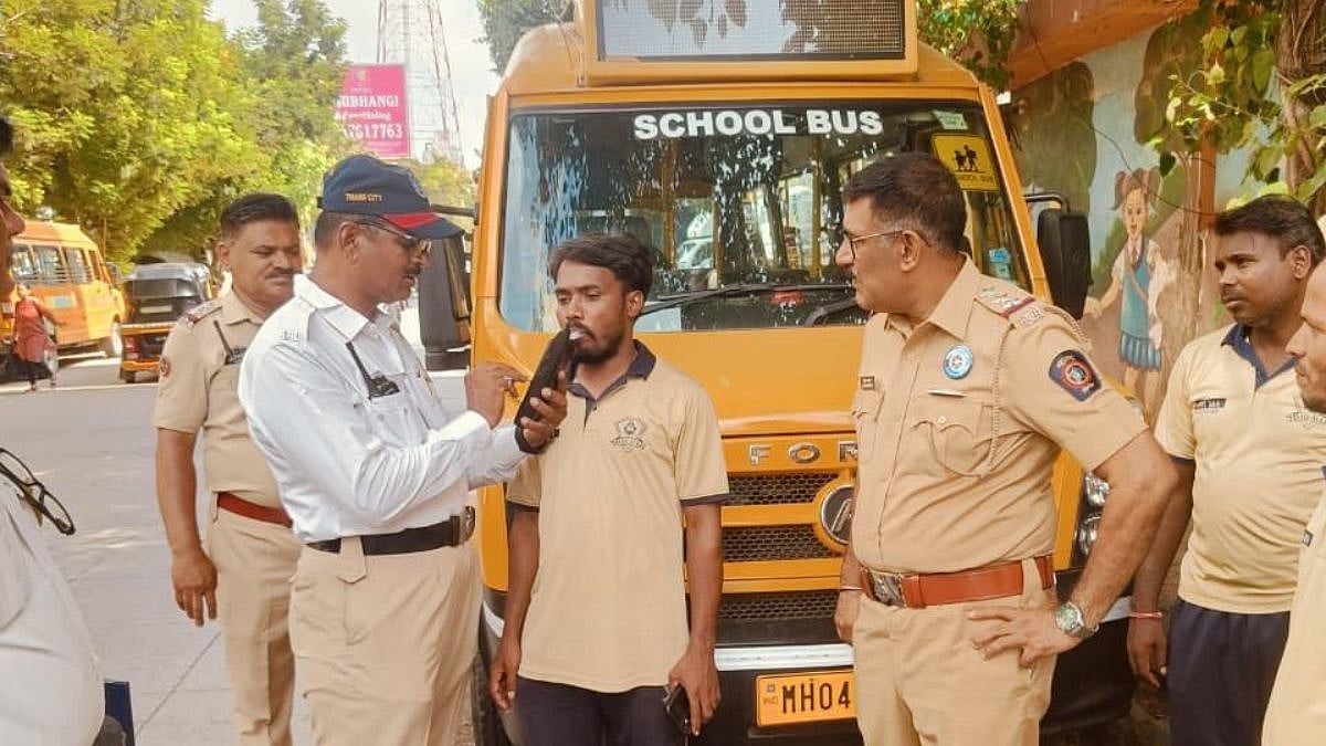 Thane Traffic Police Inspect 370 School Buses, Book Driver For Alleged Drunk Driving