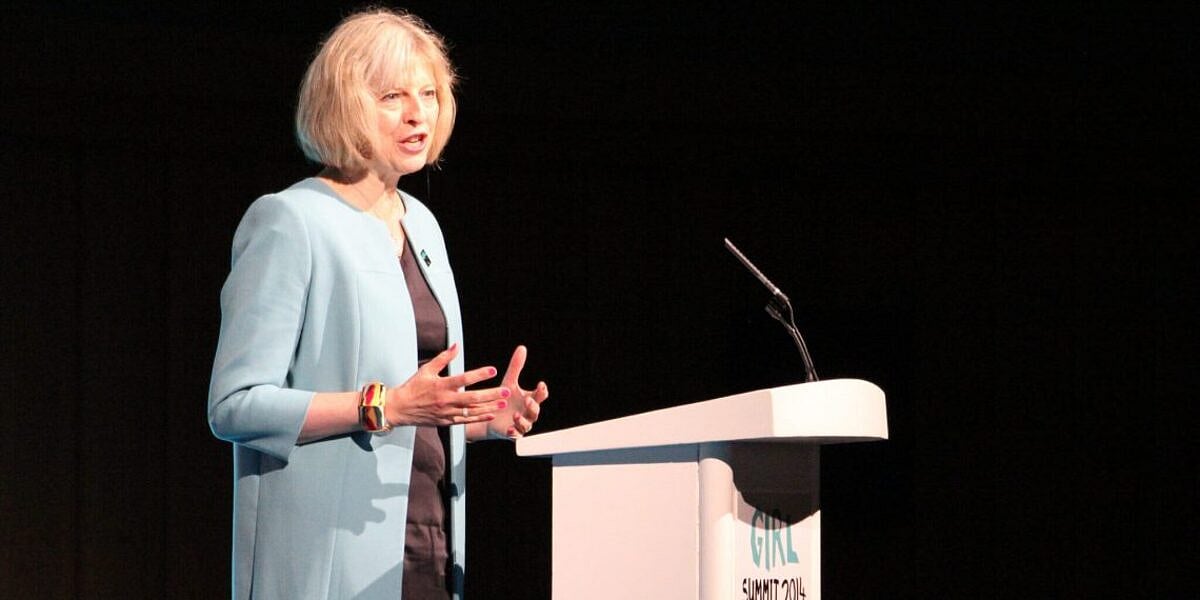 Former British prime minister Theresa May