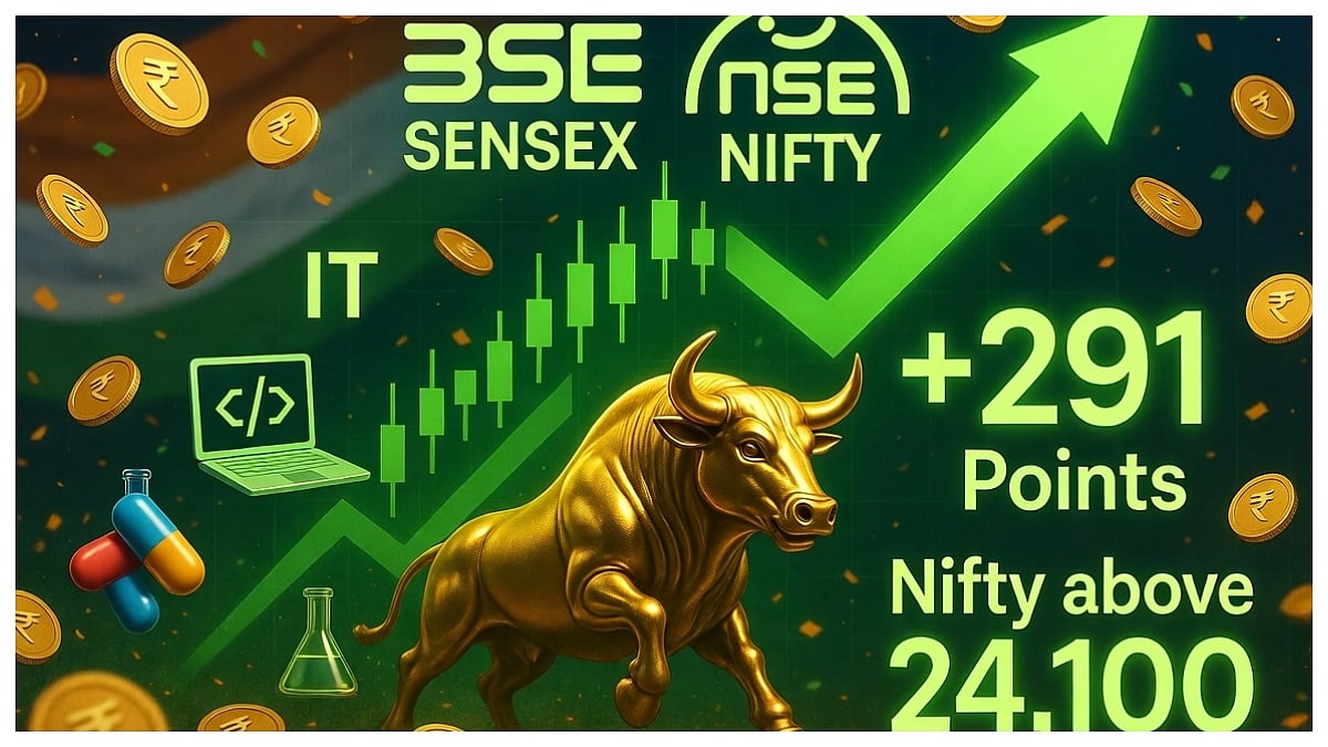Sensex Gains 291 Points, Nifty Closes Above 24,100 As IT And Pharma Stocks Lead Rally