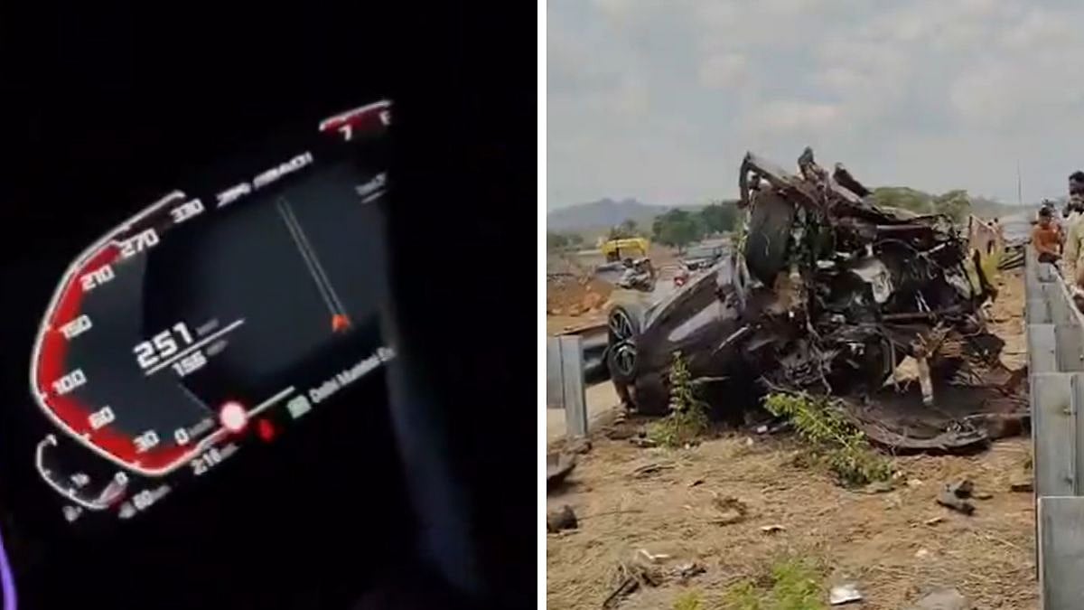 Badlapur BMW Accident: Viral Video Allegedly Shows Car Being Driven At 251 Kmph Just Before Fatal Mumbai-Vadodara Highway Crash; 2 Dead
