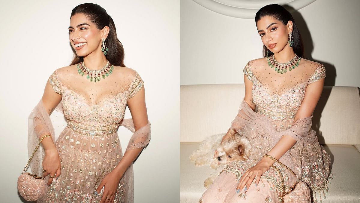 Khushi Kapoor Looks Stunning As Dulhan Ki Behen At Anshula Kapoor & Rohan Thakkar's Pre-Wedding In Pastel Sharara