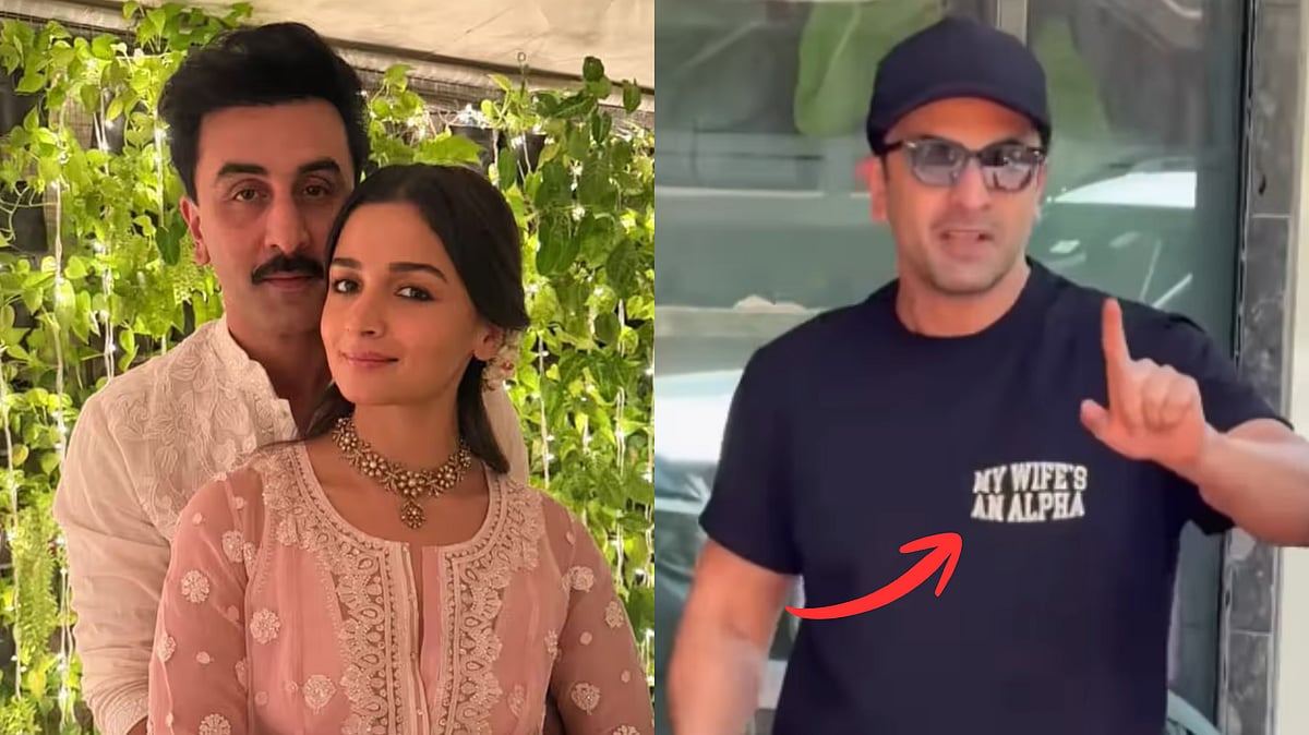 Ranbir Kapoor Wears 'My Wife's An Alpha' T-Shirt, Becomes Alia Bhatt's Biggest Cheerleader Ahead Of Film's Release - Video 