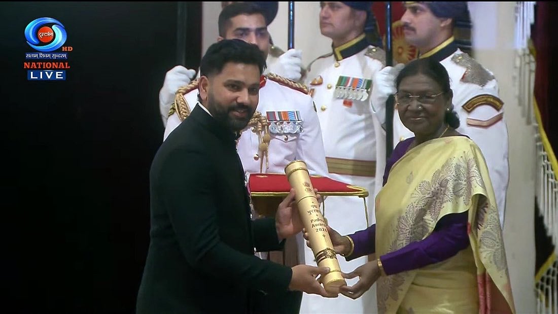 Rohit Sharma Receives Padma Shri On Same Day As His India Debut 19 Years Ago | VIDEO