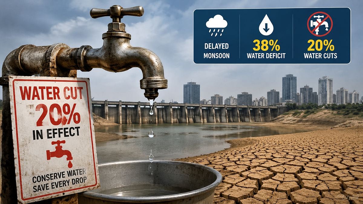 Thane District Faces Severe 38 Per Cent Water Deficit Due To Delayed Monsoon; TMC Imposes 20 Pc Cuts Until August 31