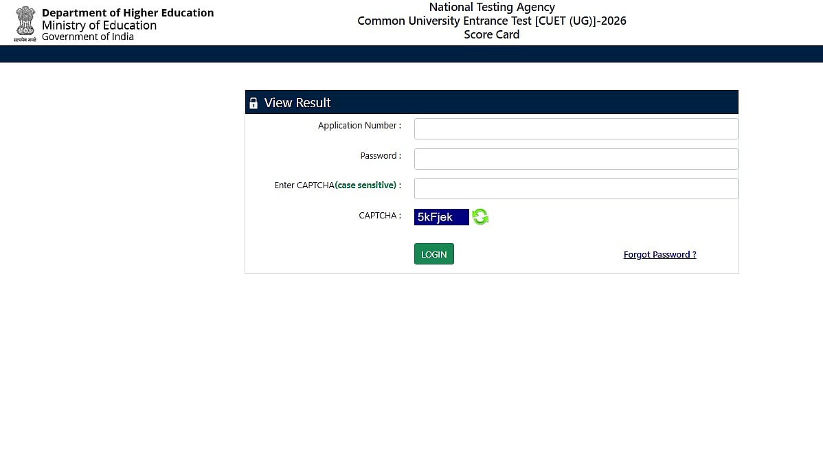 CUET UG 2026 Result Declared At cuet.nta.nic.in; Over 15 Lakh Candidates Can Check Scorecard