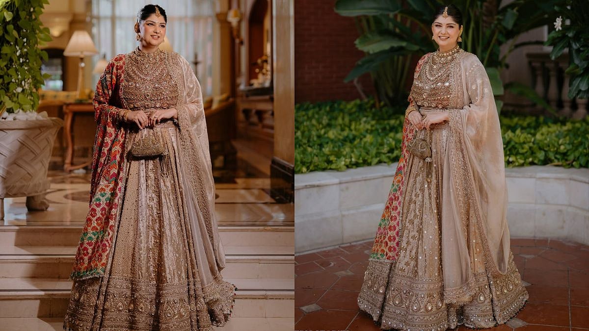 Anshula Kapoor Turns Punjabi Bride In Banarasi Lehenga With Phulkari Dupatta For Pre-Wedding Ceremony 