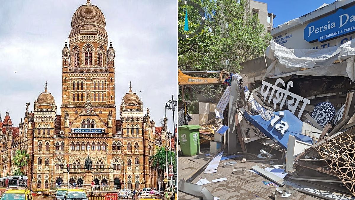 Mumbai: BMC Demolishes 17 Illegal Structures In Andheri, Reclaims Encroached Footpaths | VIDEO