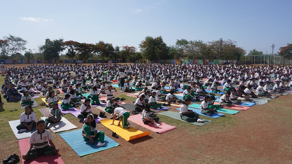 International Yoga Day: Over 8,000 Students, Teachers Join YI Nashik's Mega Yoga Drive