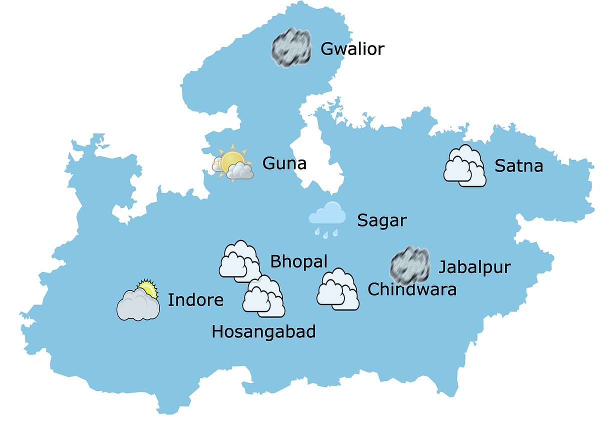 Weather in Madhya Pradesh at 10 am