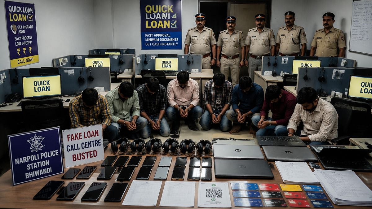 Bhiwandi Crime: Fake Loan Call Centre Busted; 8 Arrested, Key Accused Absconding