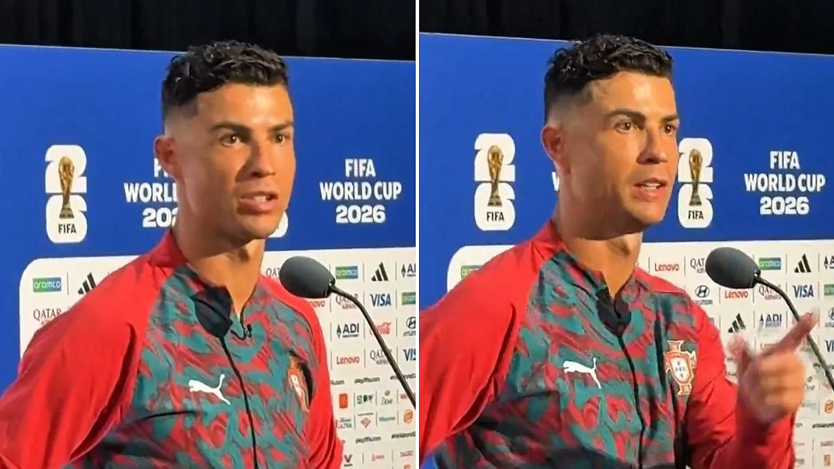 VIDEO: Cristiano Ronaldo Abruptly Cuts Off Reporter, Ignores Lionel Messi Question After Opening FIFA World Cup 2026 Account